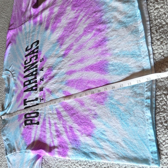 Port Aransas TX Tie Dye 100% Cotton Short Sleeve Souvenir T-shirt - Picture 6 of 7